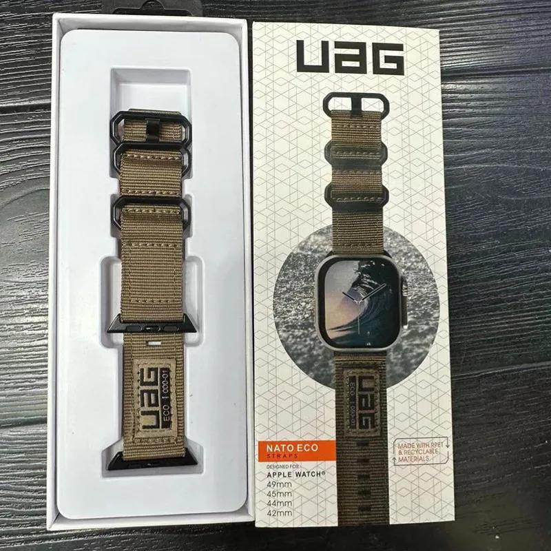 UAG   ø  iWatch Ʈ ġ Ʈ,  η ƿ ϵ Ŭ ð , 49mm, 45mm, 44mm, 42mm